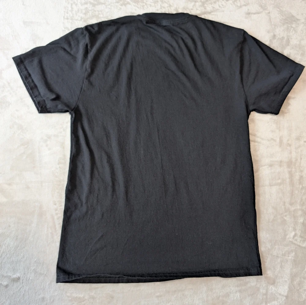 Primitive Worldwide Skateboard Black Blue Graphic Metal Punk Tee Alt Shirt Sz S - Picture 6 of 6